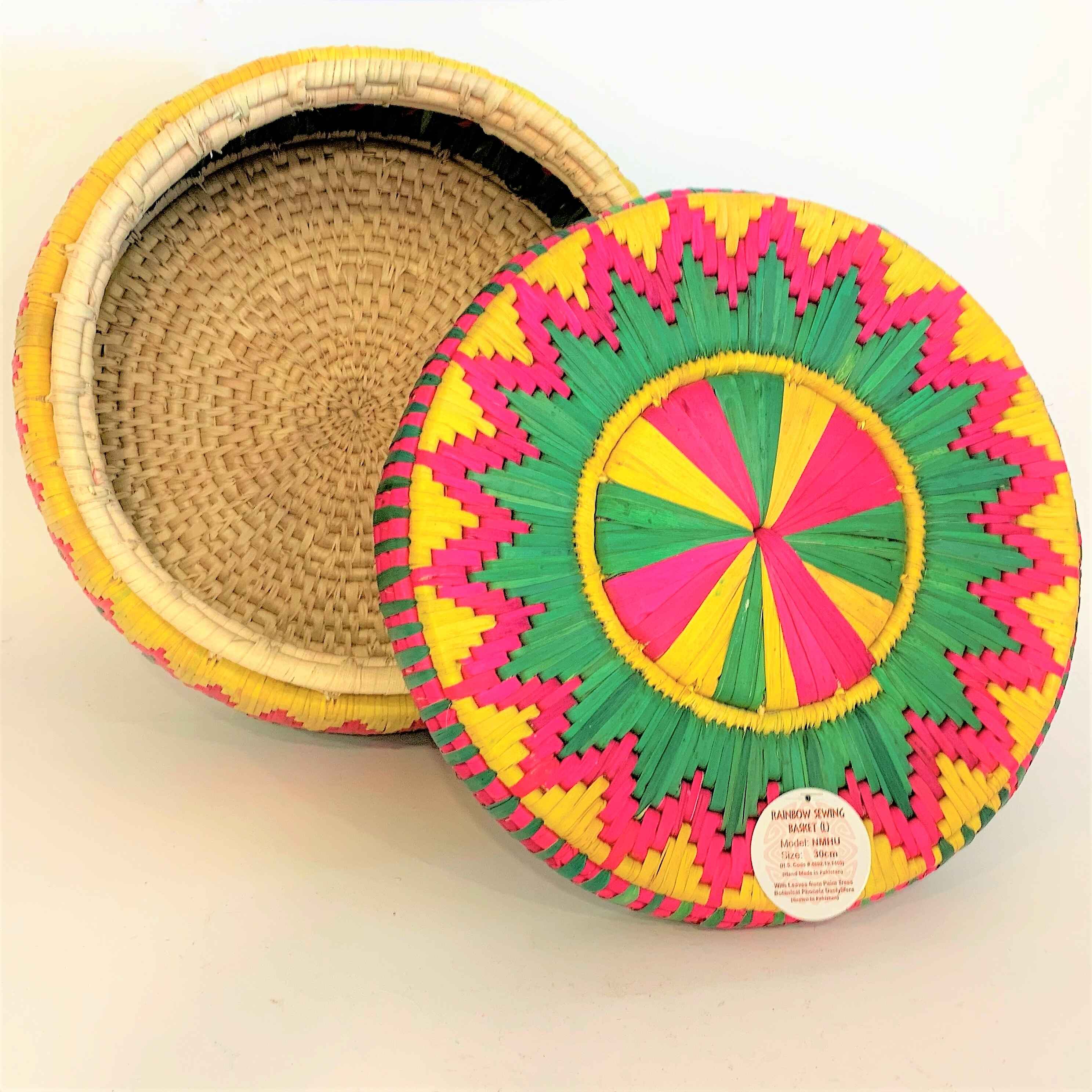 HAND WOVEN SARAIKI BASKETS WITH LID (PATARI) (NMHU)